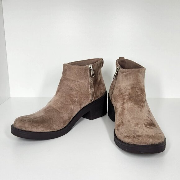 BZees Other Half Bootie Women's Size 10M Latte Fabric - Picture 1 of 15